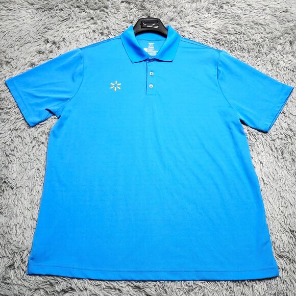 Walmart Polo Shirt Mens XL Performance Work Uniform Short Sleeve Embroidered - Picture 1 of 7
